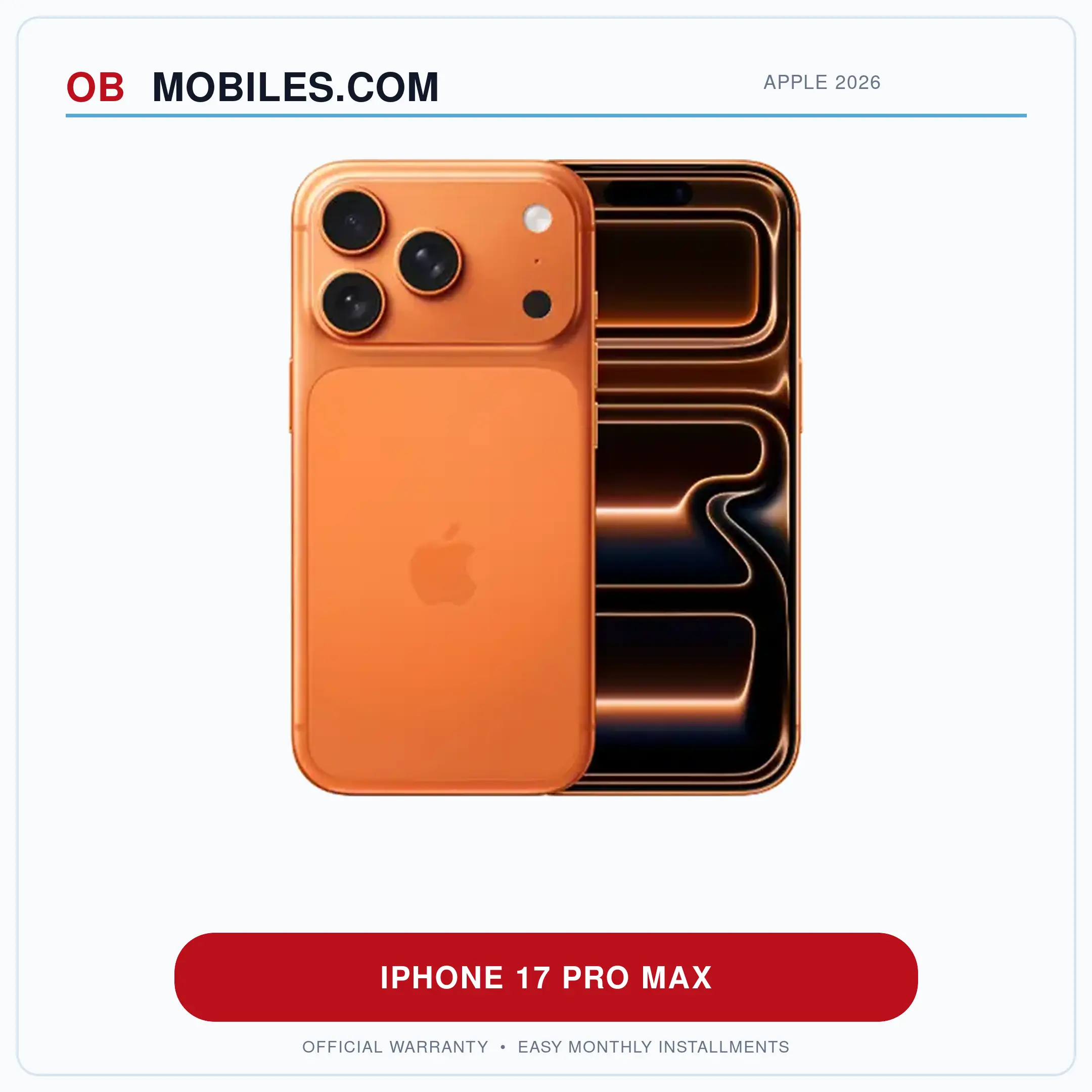 Apple iPhone 17 Pro Max 256GB